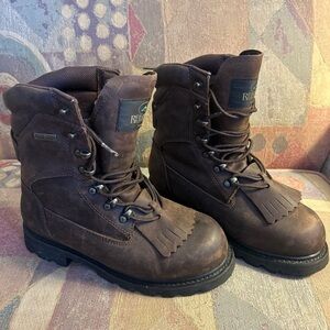 Men's Brown Leather RedHead insulated 1000 Gr gore Tex vibram 6.5